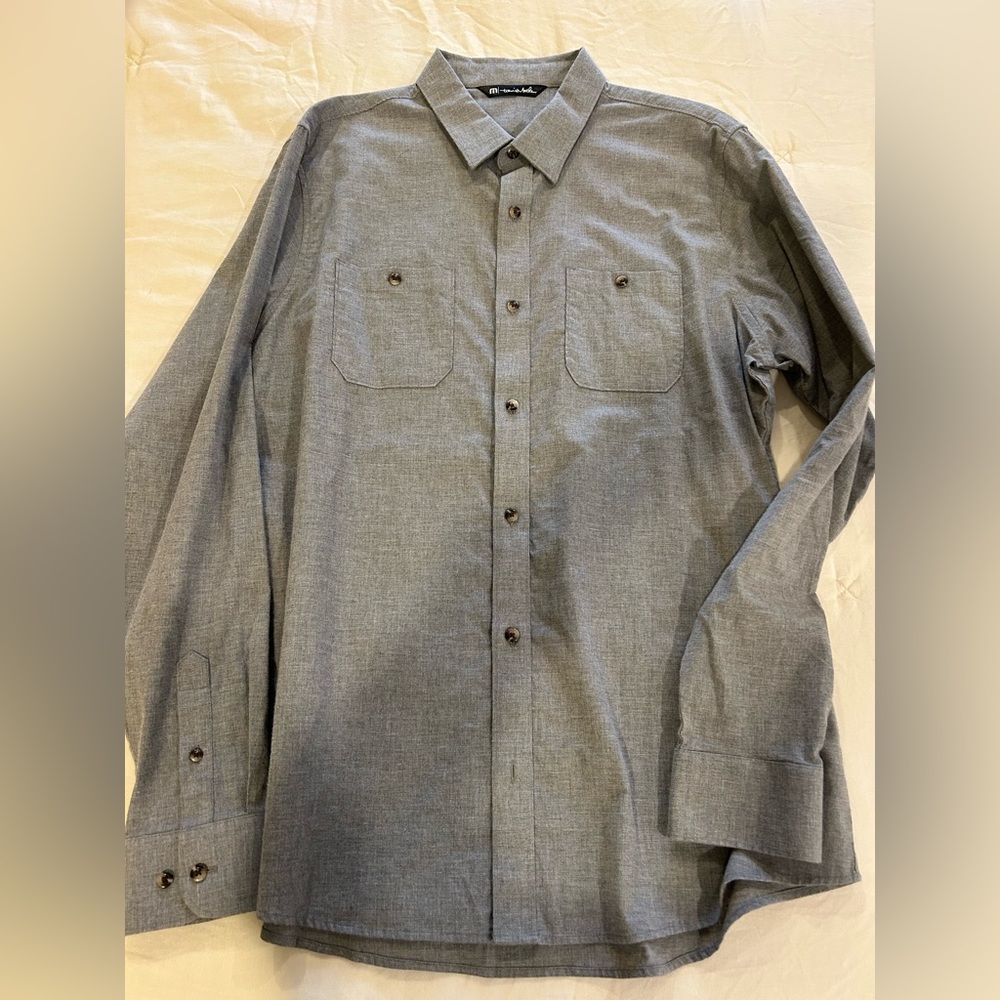 Travis Mathew NWOT CLOUD FLANNEL BUTTON-UP